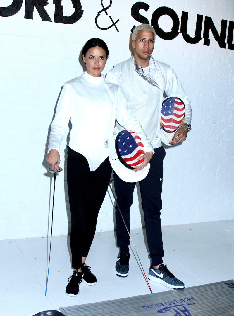 The fencer has collaborated with industry stars such as fashion model, Adriana Lima