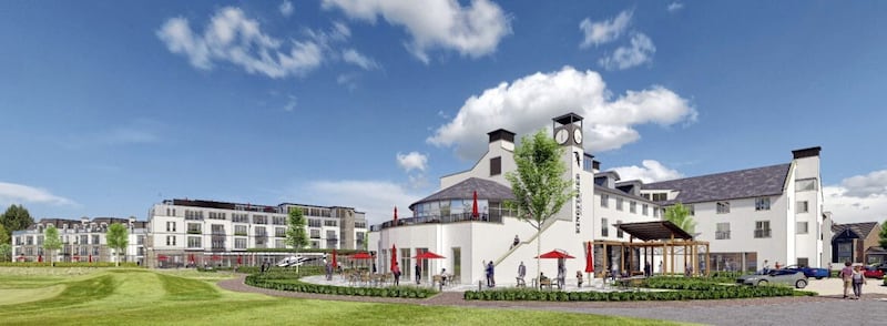 Visual produced by Kilmona during the consultation phase of its plans to redevelop its new Hilton hotel in Templepatrick. 