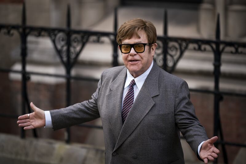 Sir Elton John previously attended a hearing in the case