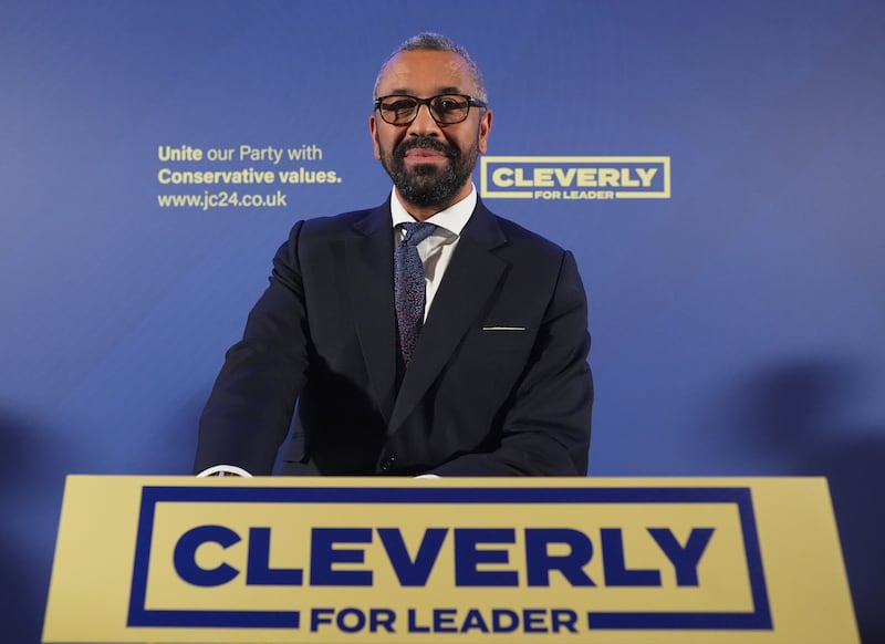 James Cleverly is bidding to be the new leader of the Conservatives