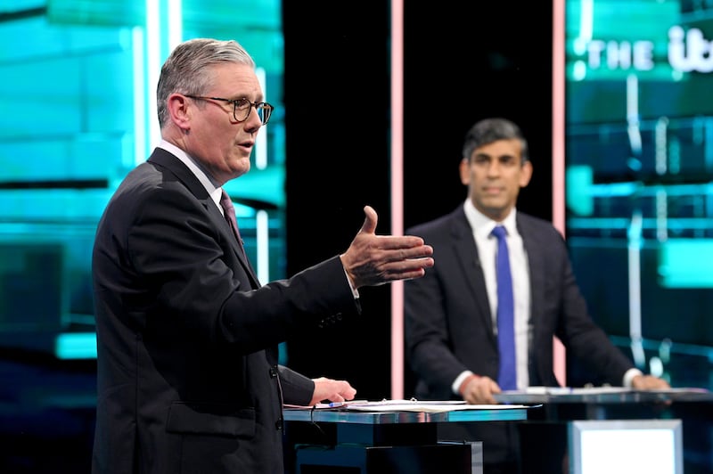 Sir Keir Starmer and Rishi Sunak face off in the first TV debate