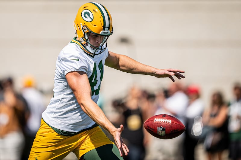 Dan would become the 11th Irishman to lineout for an NFL team since 1920. Picture by Evan Siegle, Green Bay Packers.