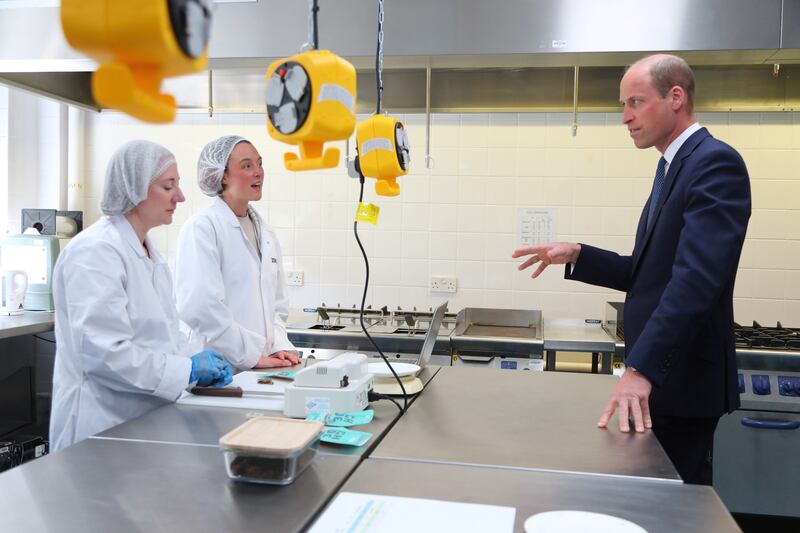 William spoke with members of staff testing the salt content of food