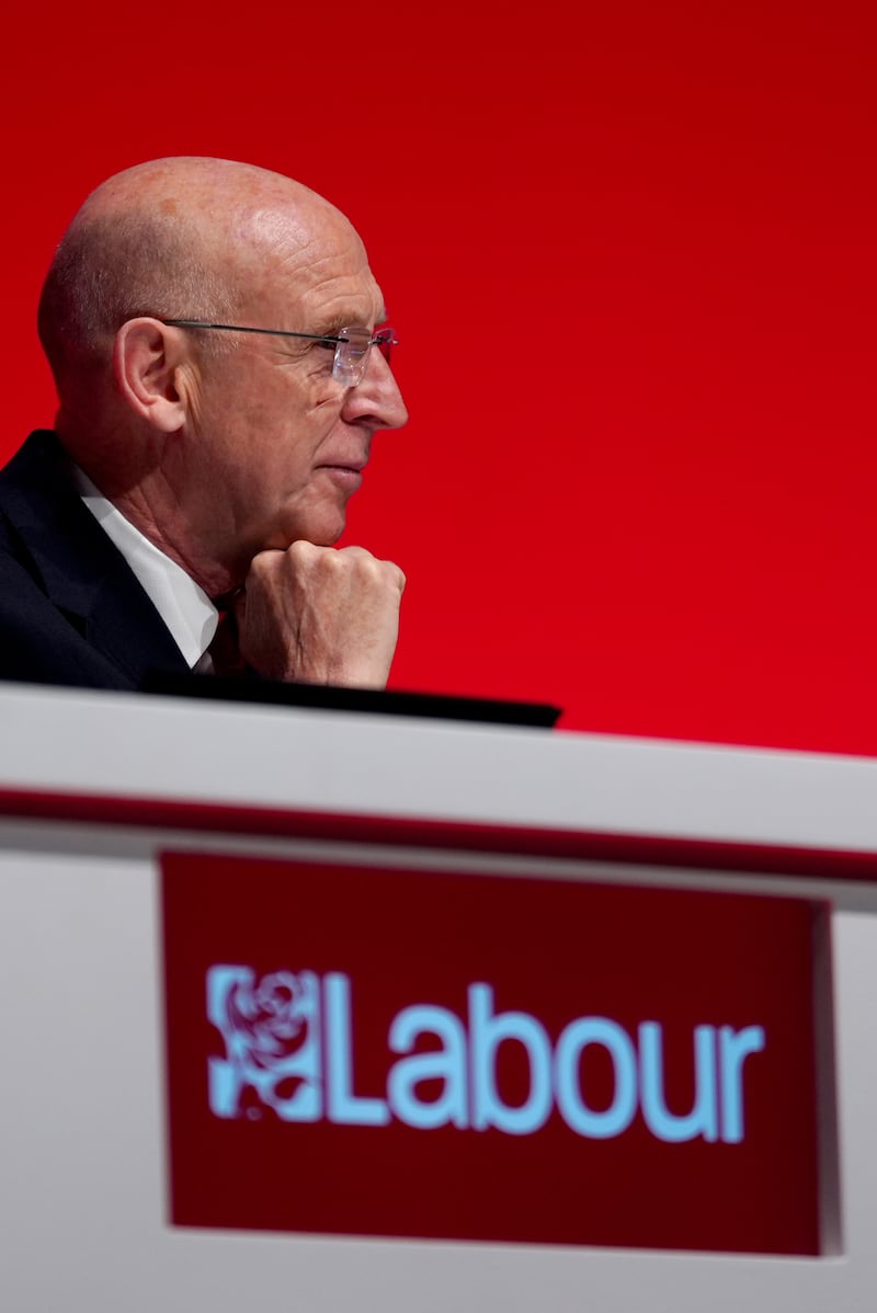 Defence Secretary John Healey during the Labour Party Conference