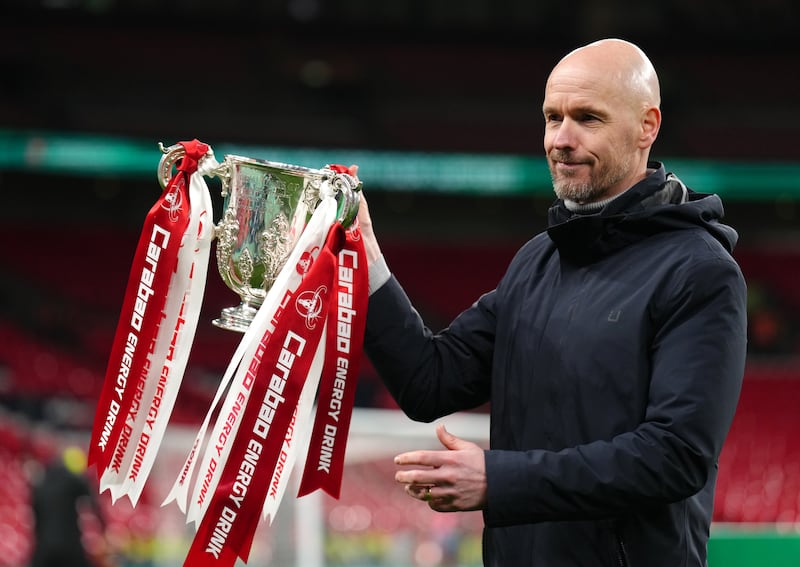 United’s surprise win over City in the FA Cup final was Ten Hag’s second major trophy in two seasons