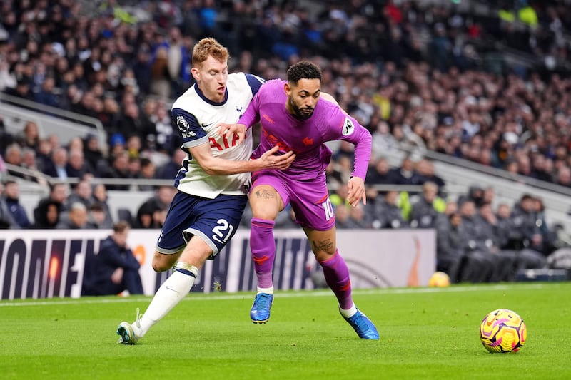 Matheus Cunha was taken off at half-time for Wolves