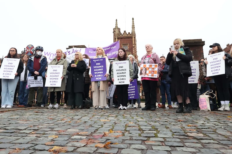 Violence against Women Rally at Queens University this lunchtime.
A socialist women’s group has called for people to take to the streets in an effort to stop further attacks on women and girls.

ROSA Northern Ireland, a socialist feminist movement, has organised a rally at the gates of Queen’s University Belfast on Wednesday after four women were killed here in six weeks.

The group says the public must be prepared to stage walkouts and protests in an effort to highlight the “epidemic” of gender based violence.

Mary Ward became the fourth woman to be killed in a month and a half when she was found in her Melrose Street home in south Belfast at the beginning of October.
PICTURE COLM LENAGHAN