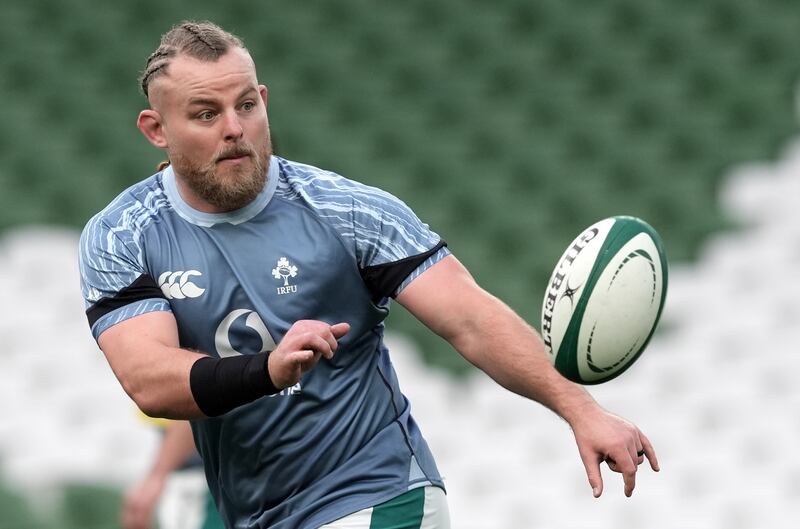 Ireland prop Finlay Bealham went off injured during the weekend win over England