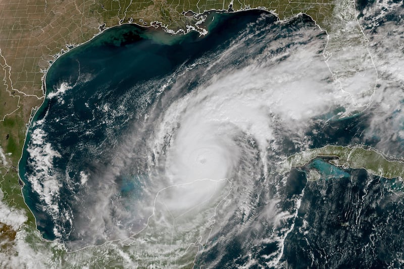 Hurricane Milton in the Gulf of Mexico (National Oceanic and Atmospheric Administration/AP)