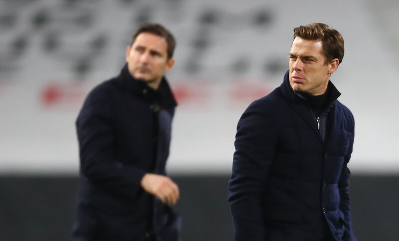 Former Fulham manager Scott Parker (right) and ex-Chelsea boss Frank Lampard have both been linked to the Burnley post.