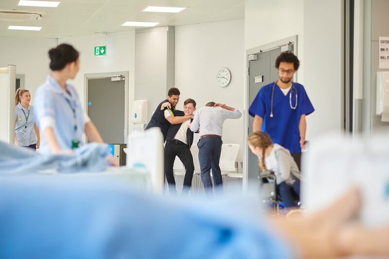 Chaotic scenes in the Emergency department are nothing new, unfortunately