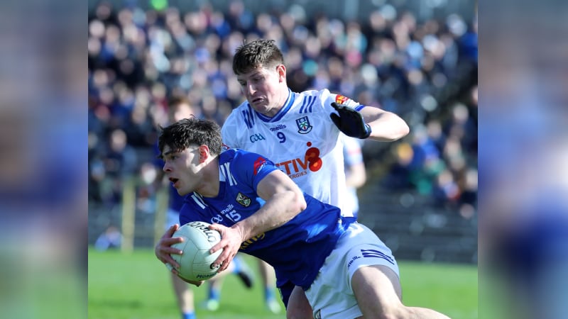 Darren Hughes was stretchered off and taken to hospital with a serious injury. Pic Philip Walsh