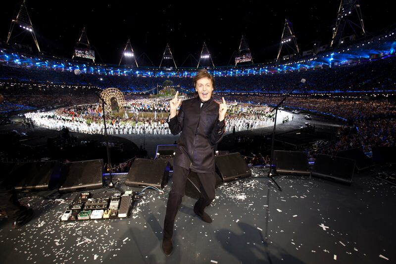 Paul McCartney at the Olympic opening ceremony. (MPL Communications)