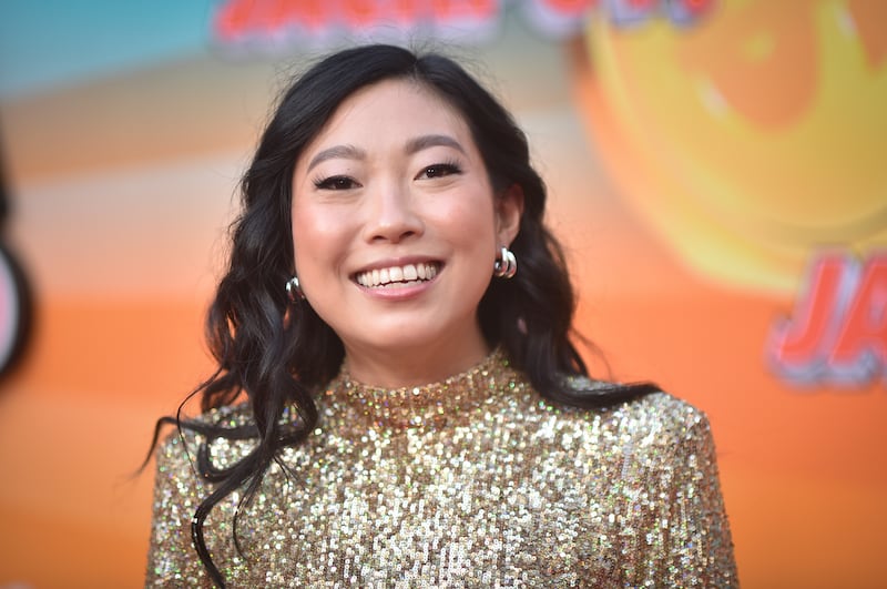 Awkwafina arrives at the LA Premiere of Jackpot! at the TCL Chinese Theatre (Richard Shotwell/Invision/AP)