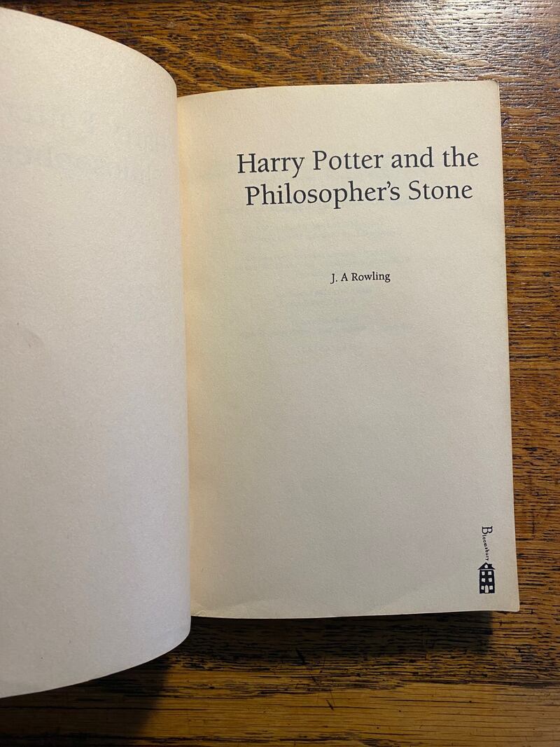 The rare version of the book has the author as J A Rowling, before the bestselling author became JK Rowling