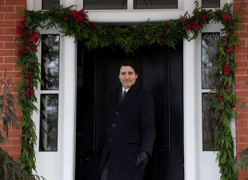 Canadian Prime Minister Justin Trudeau said there was not ‘a snowball’s chance in hell that Canada would become part of the United States’ (Adrian Wyld/The Canadian Press via AP)