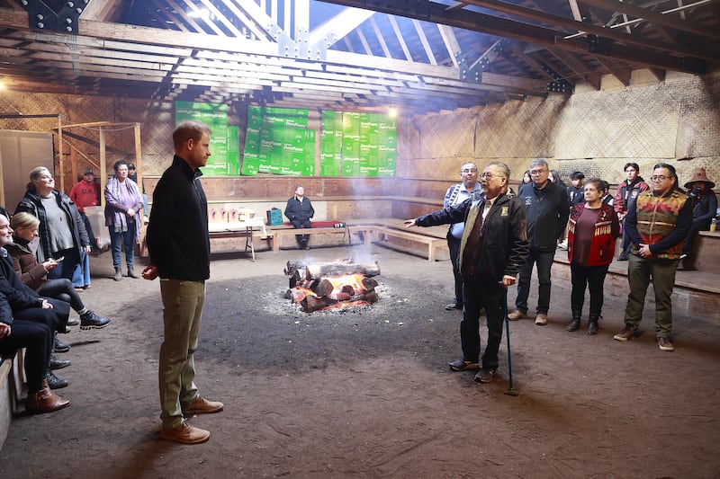 The Duke of Sussex visits the Musqueam Nation’s Little House in Vancouver ahead of the Invictus Games in 2025