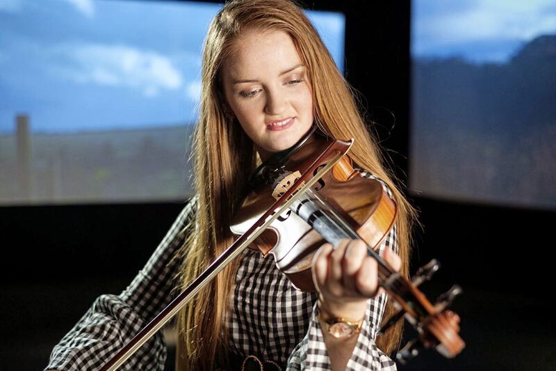 Sin&eacute;ad Nic Cionnaith from Augher in Co Tyrone will compete for the Se&aacute;n &Oacute; Riada Gold Medal in Cork next month 