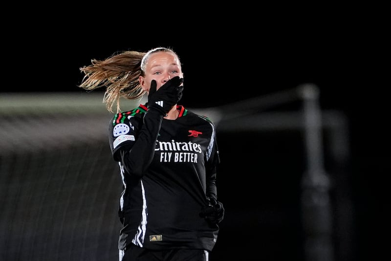 Frida Maanum opened the scoring in the first half (Fabio Ferrari/LaPresse via AP)