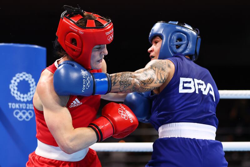 Kellie Harrington and Beatriz Ferreira faced off in the Olympic final in Tokyo three years ago. Picture by Buda Mendes/Getty Images