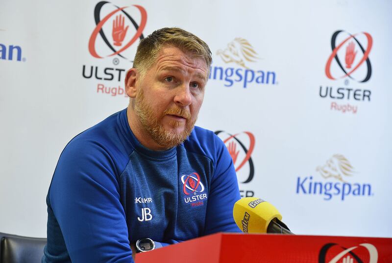 Ulster defence coach Jonny Bell sys that Ulster are expecting a big challenge against Glasgow Warriors this weekend. Picture by Pacemaker Press