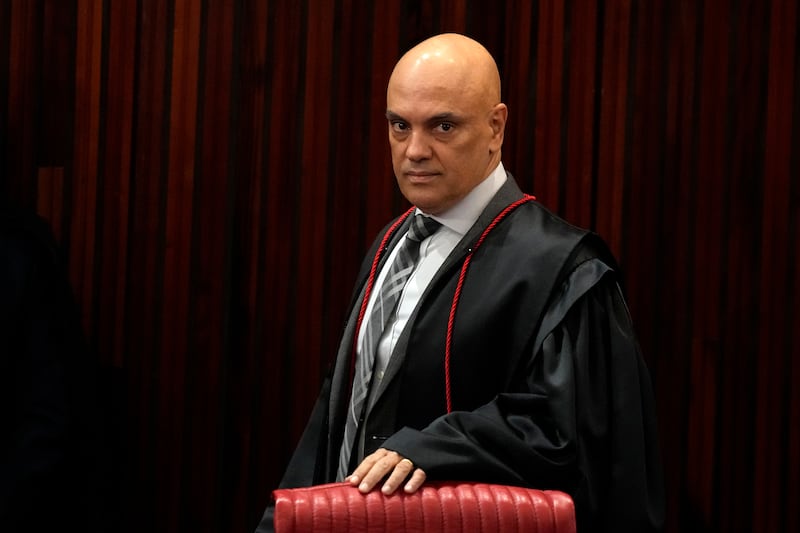 Supreme Court Chief Justice Alexandre de Moraes has ordered that X should be suspended (AP Photo/Eraldo Peres, File)