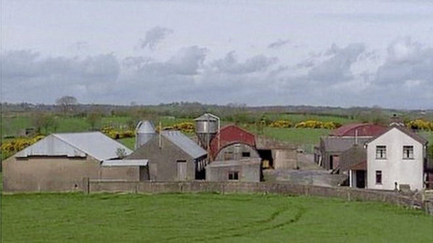 A farm in Glenanne was alleged to be the base for a UVF gang. Picture by New Red TV