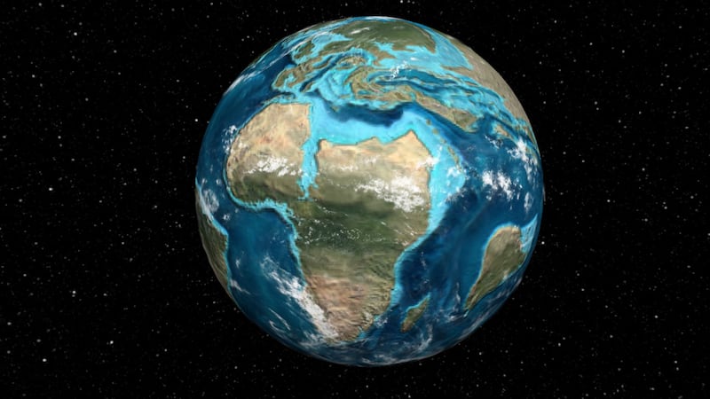 Ancient Earth Globe interactive map.