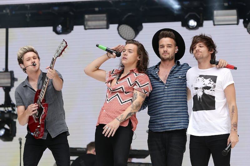 Niall Horan, Harry Styles, Liam Payne and Louis Tomlinson of One Direction perform on stage during Capital FM’s Summertime Ball