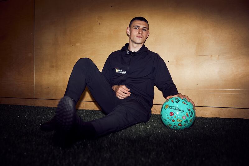 Phil Foden during a McDonald’s Fun Football Session (Mark Robinson/Handout)