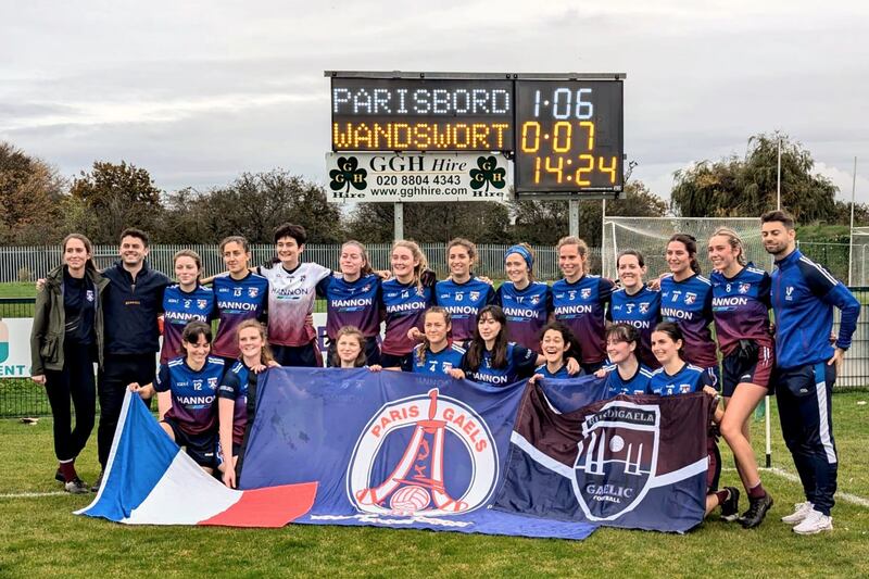 Glory days: The victorious Paris-Burdi side that had a shock win over London's Wandsworth Gaels.