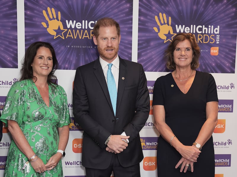 The Duke of Sussex, patron of WellChild, arrives for the annual awards in London in September