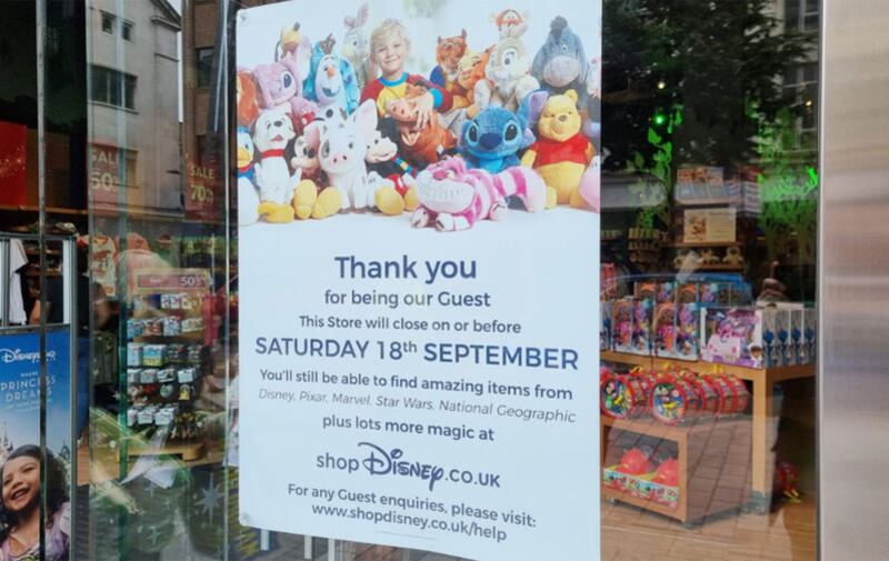 Disney store Belfast future unclear amid closure rumours - Belfast Live