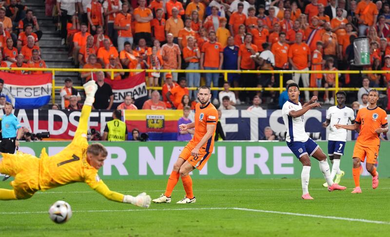 Ollie Watkins scores the goal that takes England to the Euro 2024 final