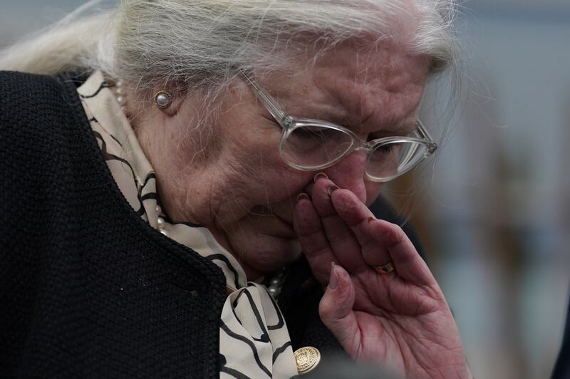 Margaret Caldwell made a statement outside the Scottish Parliament on Thursday