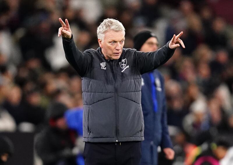 Victory eased the pressure on West Ham manager David Moyes .