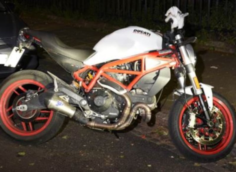 Police issued an image of the motorbike used during the shooting