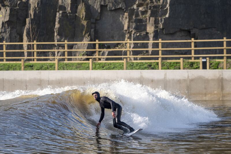 Surfers can try waves of different sizes