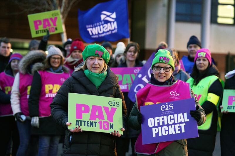 Teachers in Scotland had walked out on strike over part of 2022 and 2023, as part of a previous dispute over pay.