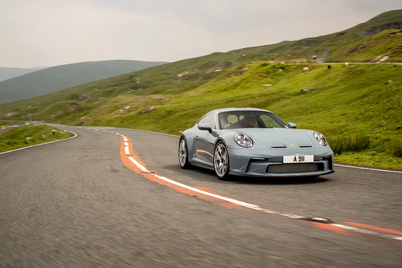 Porsche’s 911 S/T is a GT3 RS in a discreet exterior guise. (Porsche)