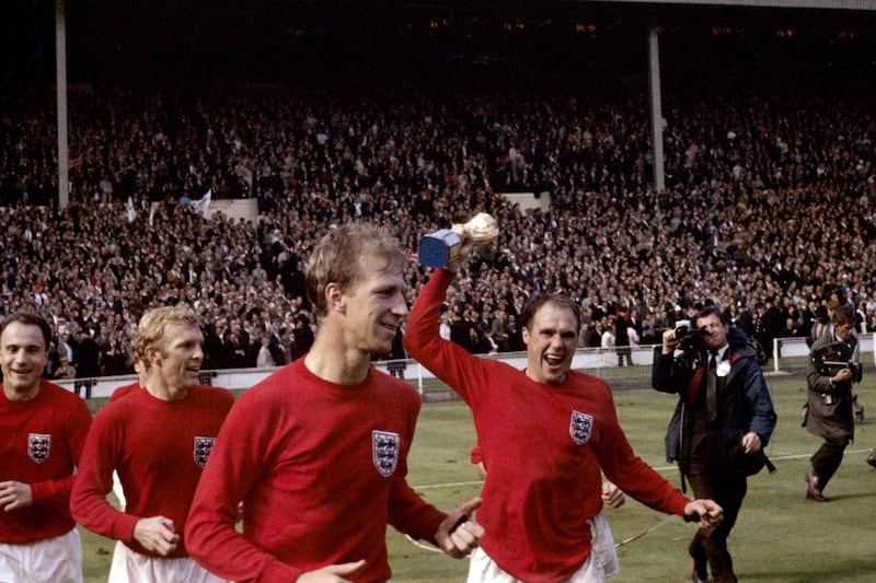 Ray Wilson, right, had won the 1966 FA Cup with Everton