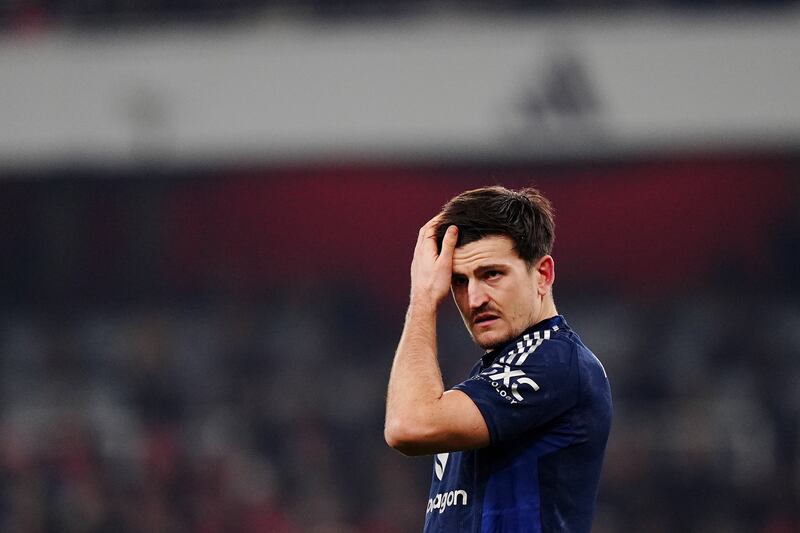 Harry Maguire put in a big shift at the Emirates despite suffering from illness during the build-up