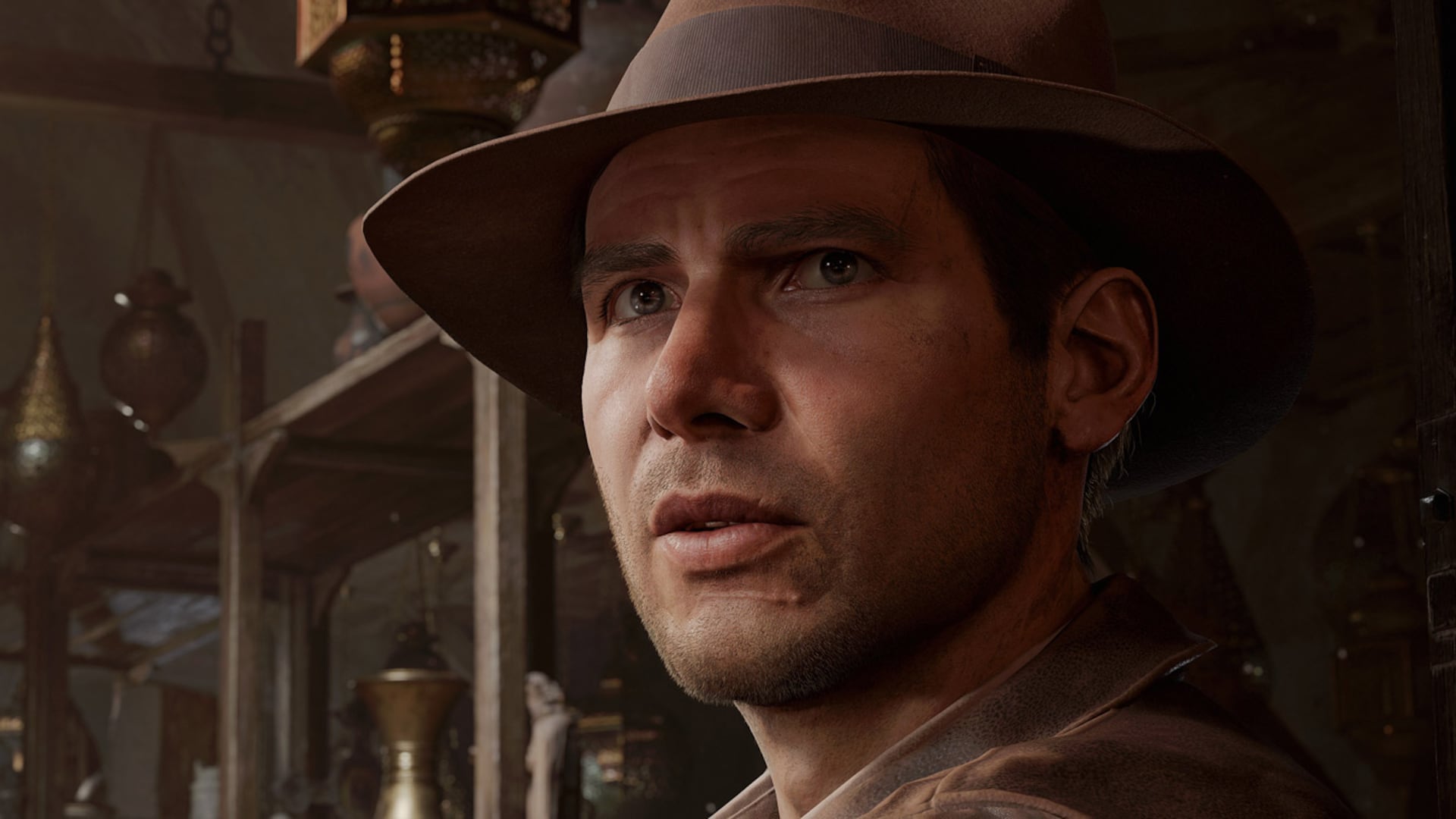 A screenshot showing Indiana Jones in Indiana Jones and The Great Circle