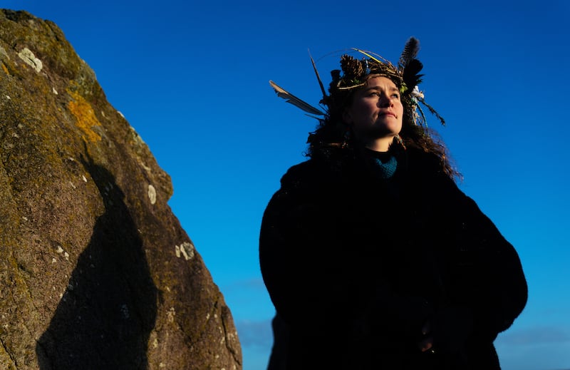 Celine-Fleur Halpin at Newgrange, Co Meath, in 2022