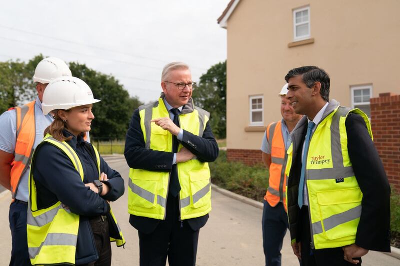 Rishi Sunak and Michael Gove watered down mandatory local housebuilding targets