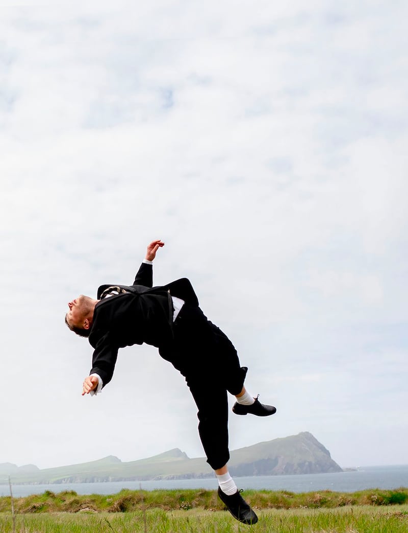 Dancer James Southward pictured in rehearsal for the world premiere of 'Nobodaddy' by Teac Damsa, presented by An Droichead at the Waterfront on 17 September