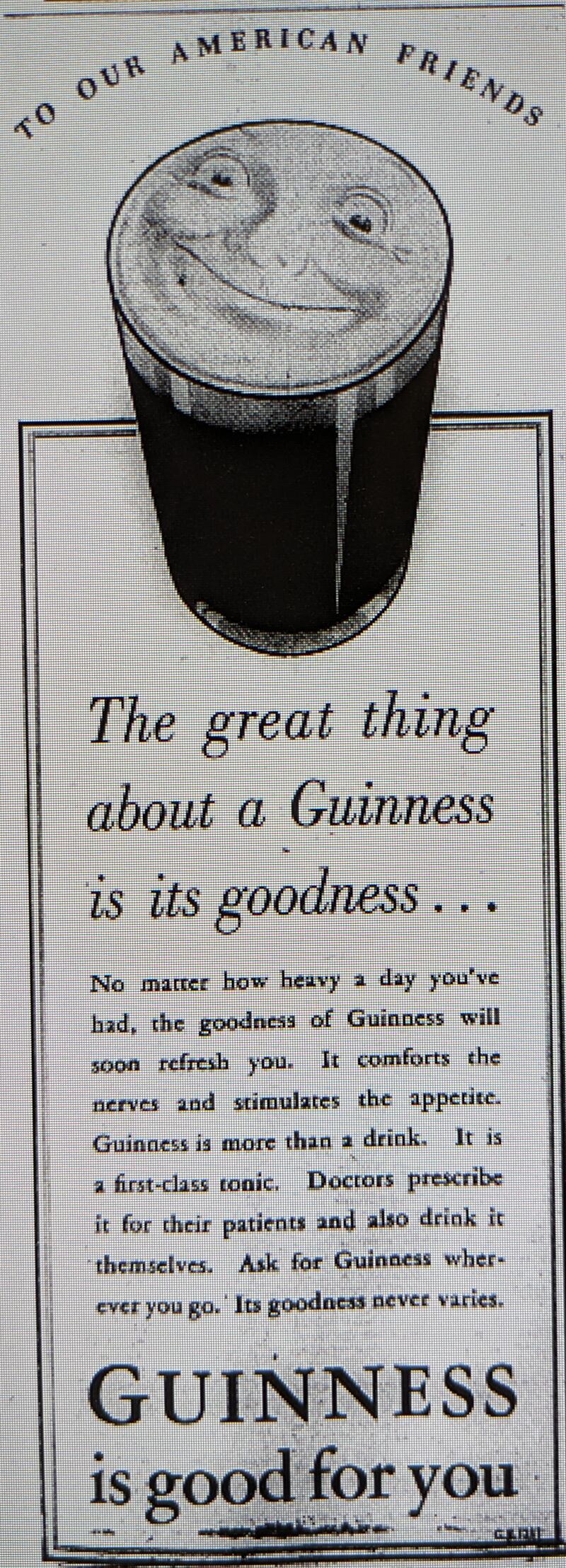 "To our American friends." A Guinness advert in the Irish News on June 6, 1944. PICTURE: BRITISH LIBRARY ARCHIVE