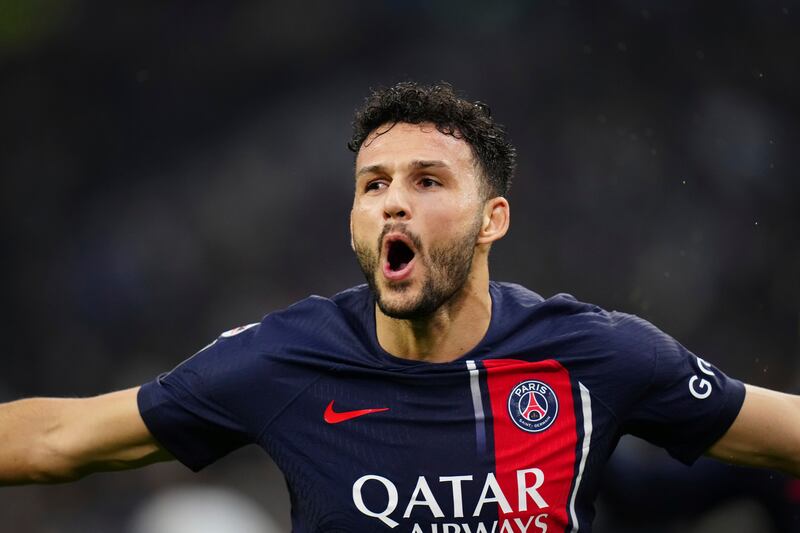 Goncalo Ramos scored for PSG who remain top of Ligue 1 (AP Photo/Daniel Cole)