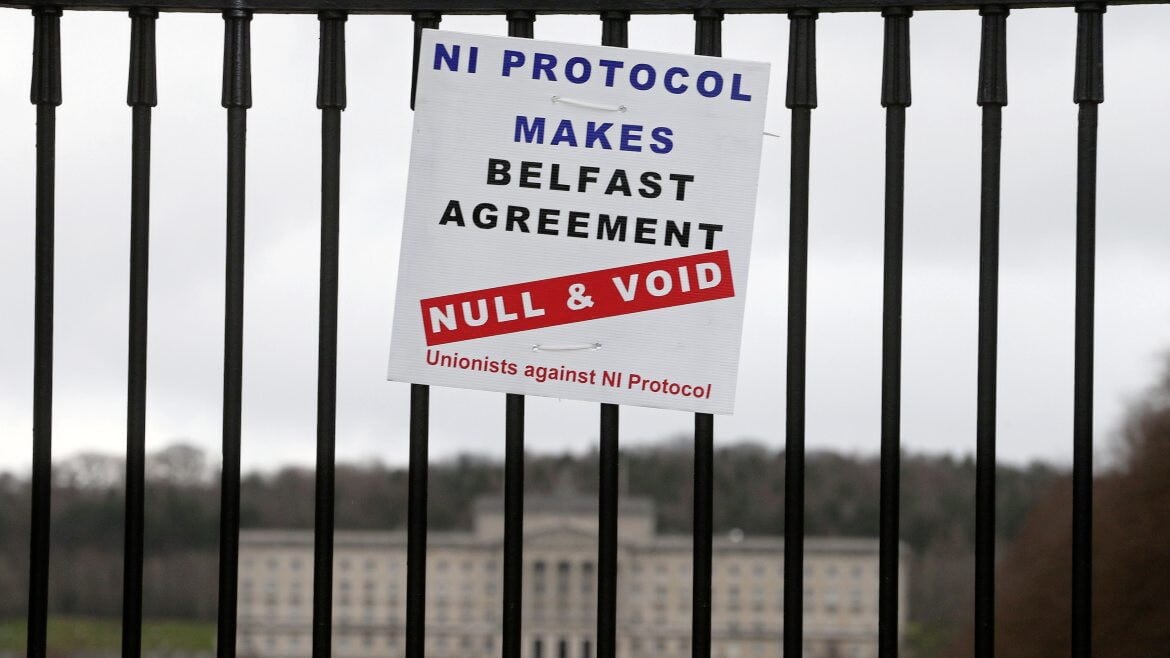 Only in Belfast does one political agreement cause disagreement about another political agreement... PICTURE: MAL MCCANN 