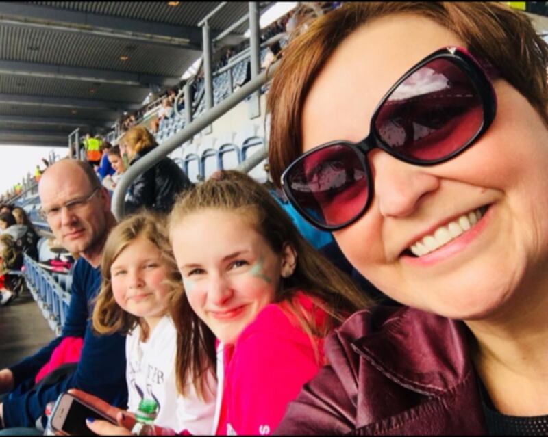 Denise Watson and her family at Taylor Swifts 2018 concert at Croke Park